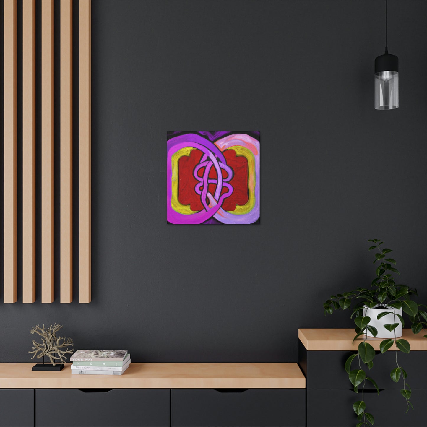 Two Hearts Interlocked - Canvas