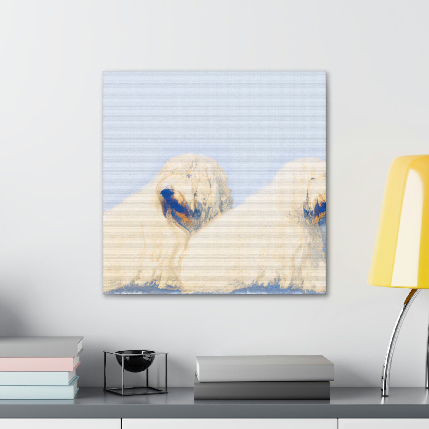 Old English Sheepdog Freedom - Canvas