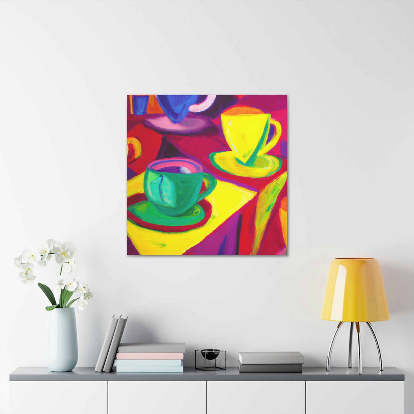 "Teacups in Fauvism" - Canvas