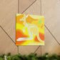 Kangaroo's Living Vividly - Canvas