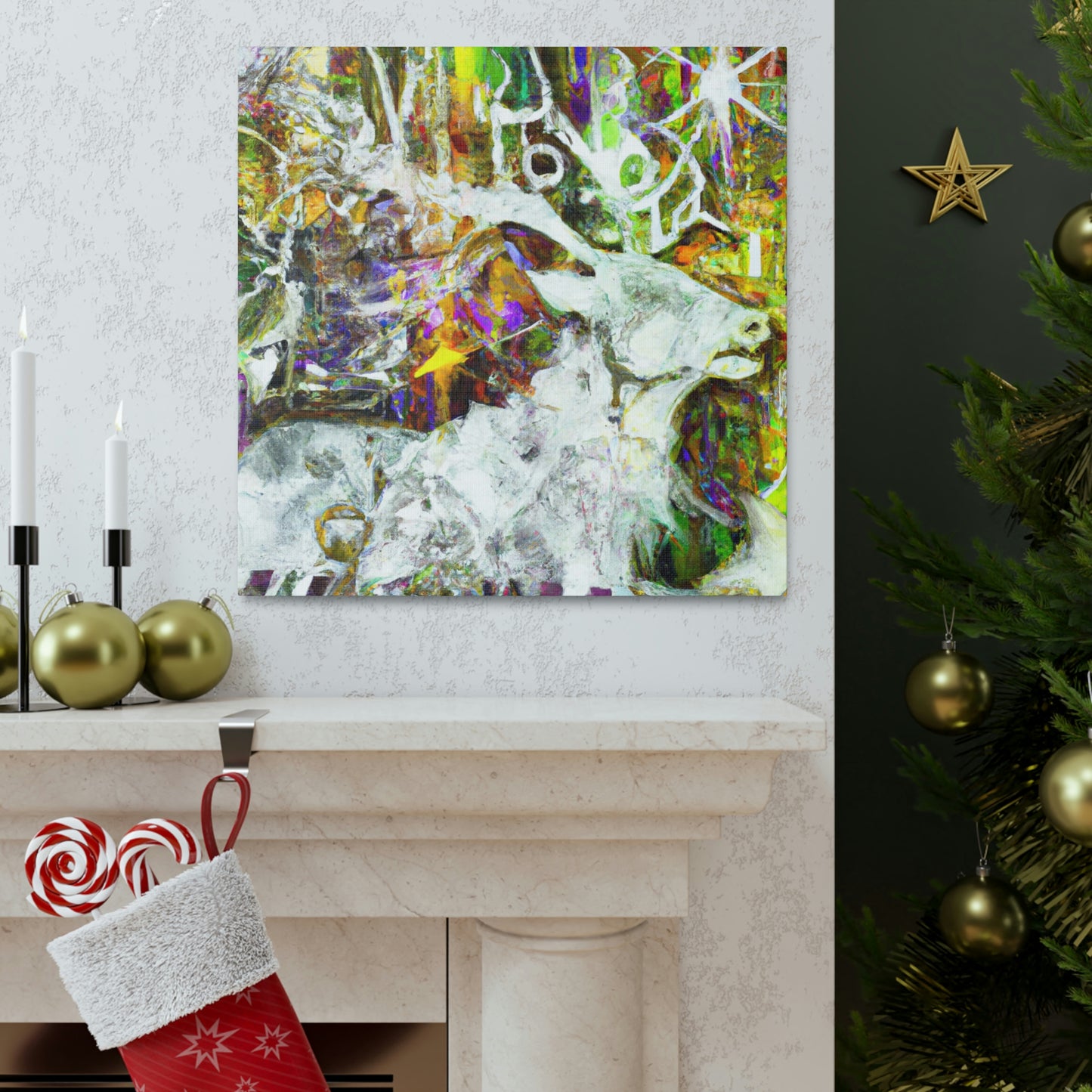 Reindeer in Flux - Canvas