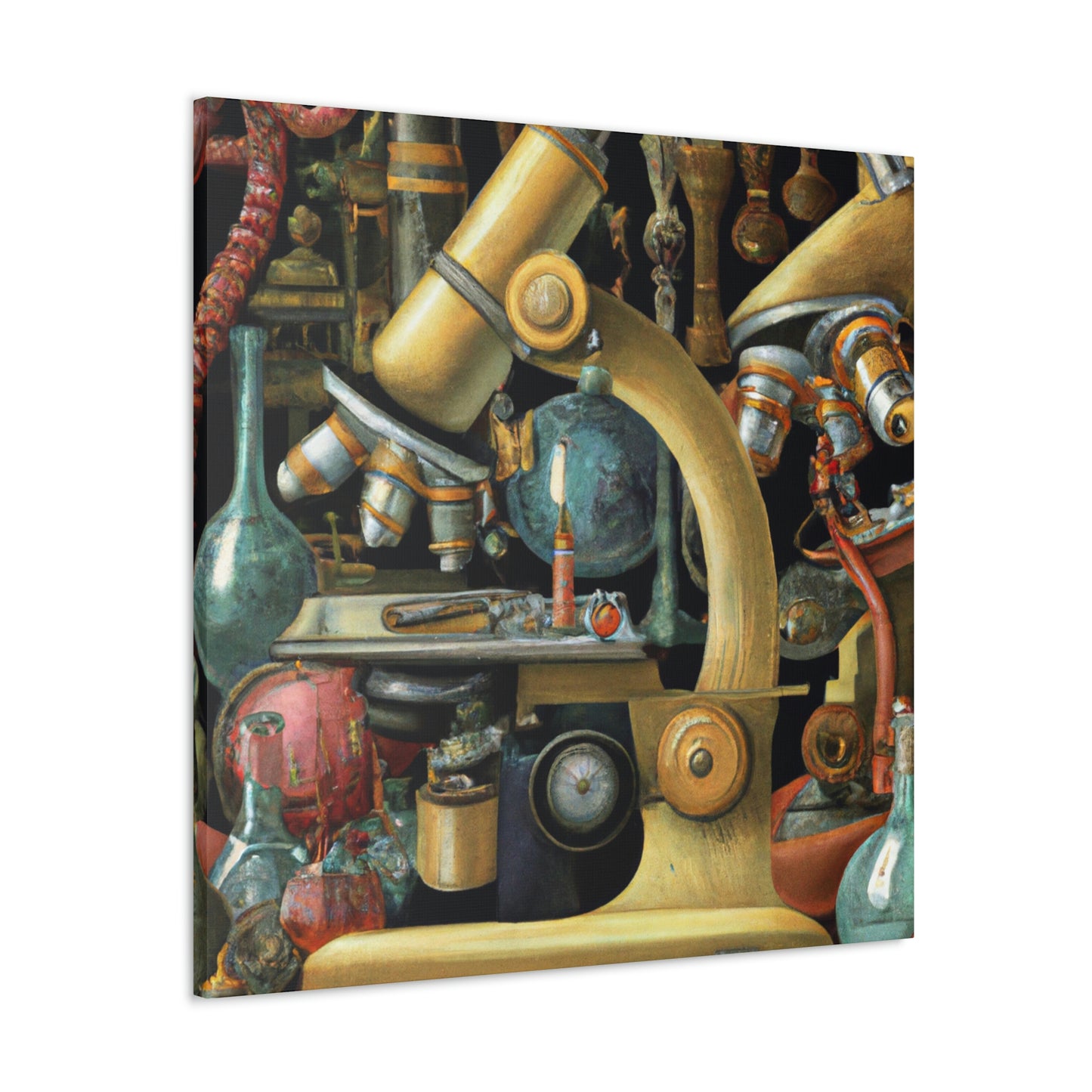 Microscopes and Splendor - Canvas