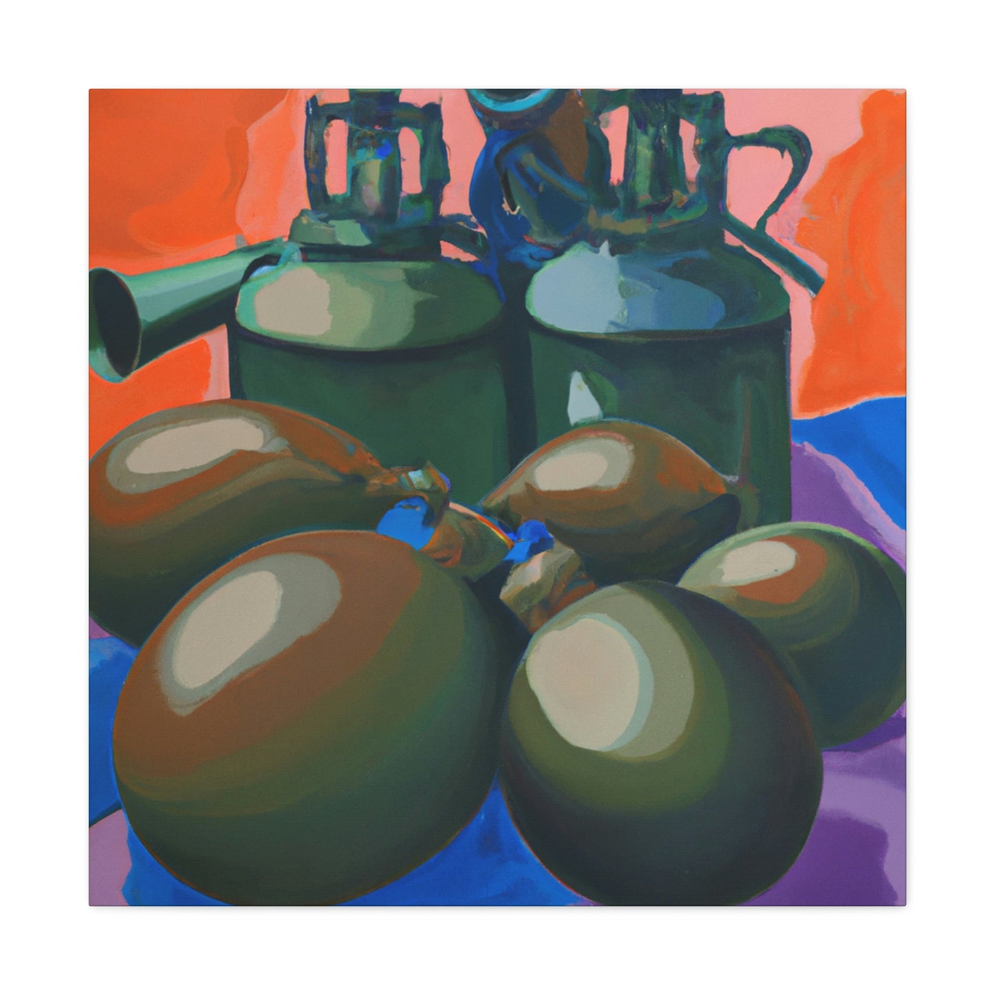 Grenades in Fauvism - Canvas