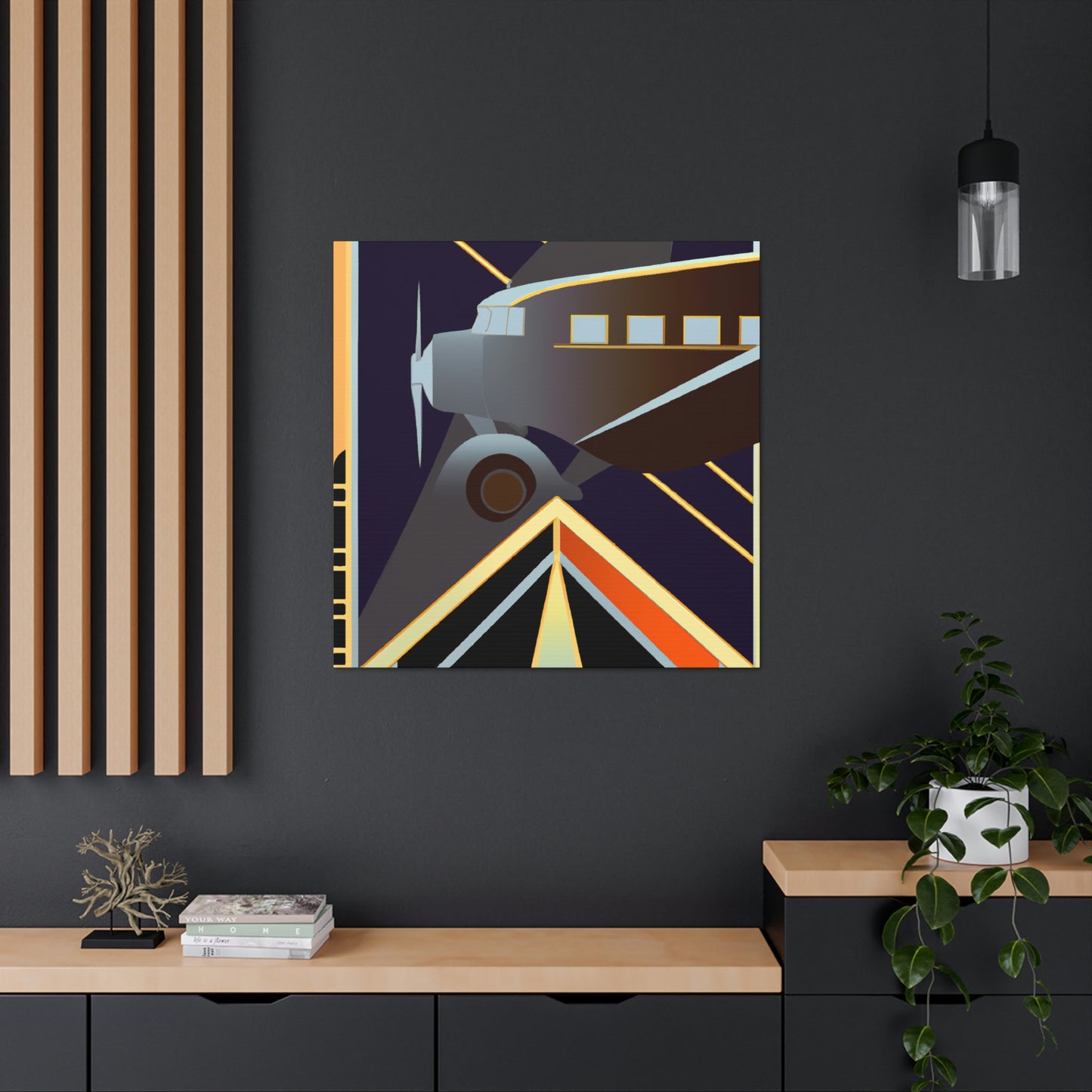 "Aerial Art Deco Dream" - Canvas