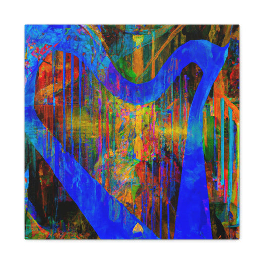 Harp in Expressionism - Canvas