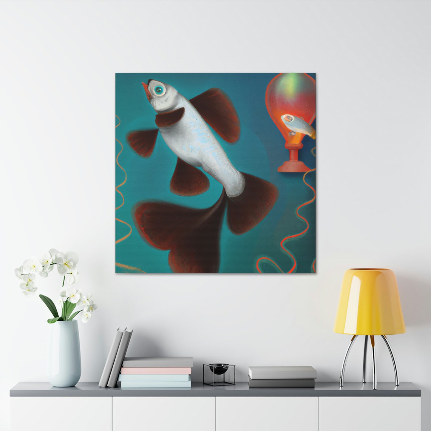 "Gilded Glittering Guppy" - Canvas