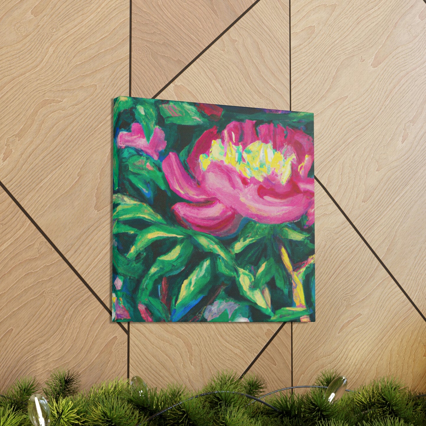 "Peony in Expressionism" - Canvas