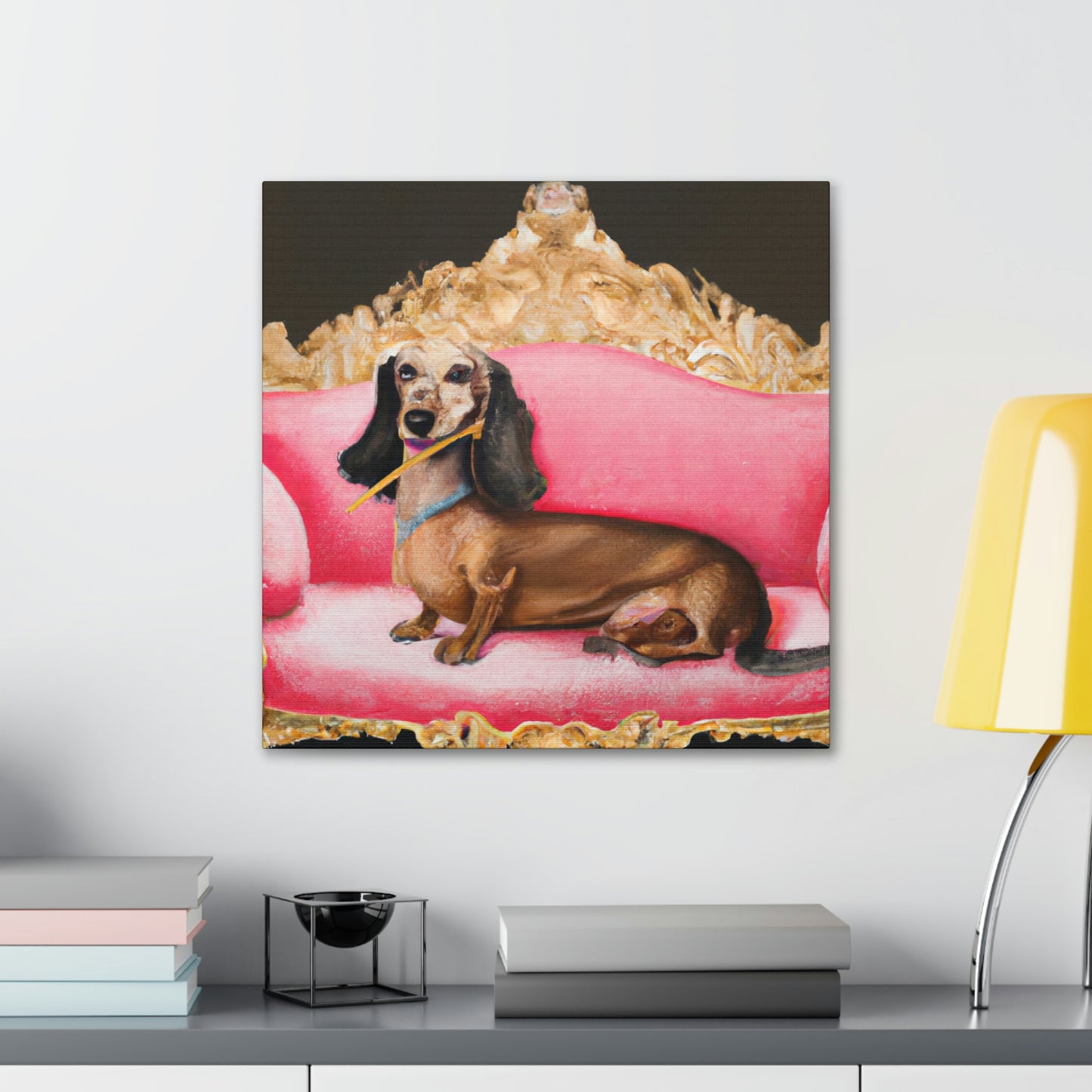 Dachshunds at Play - Canvas