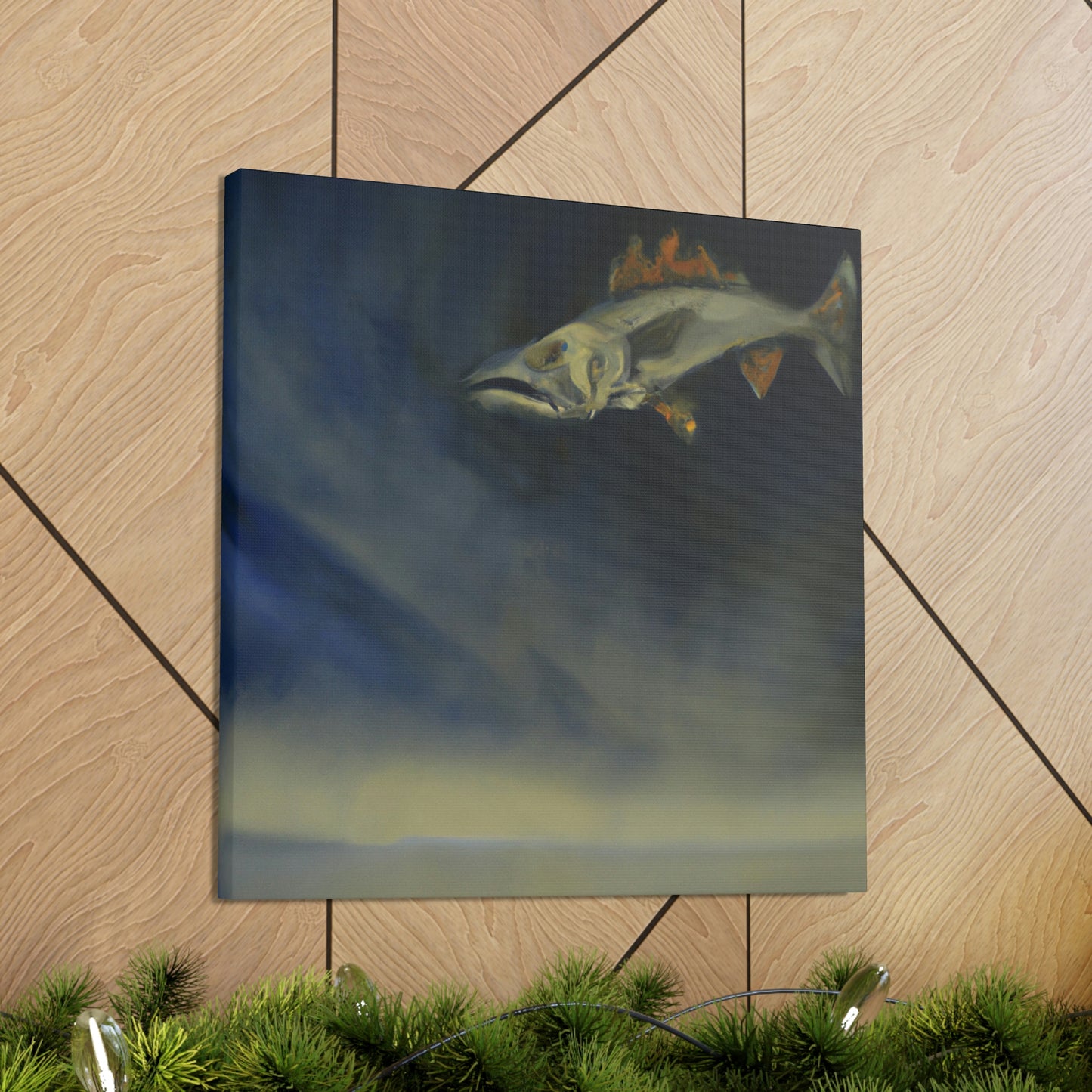 "Walleye in Reflection" - Canvas