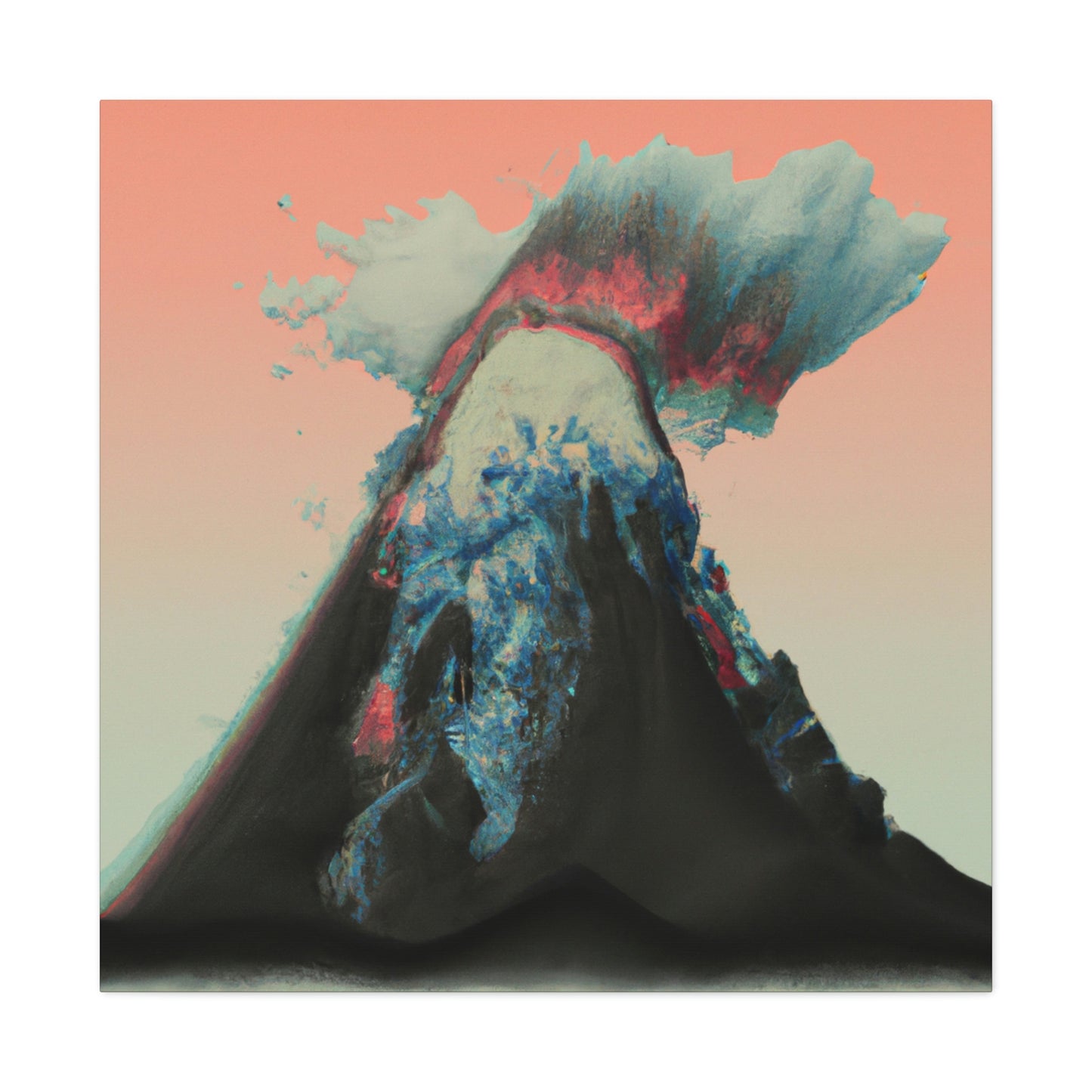 Volcano's Fiery Fury - Canvas