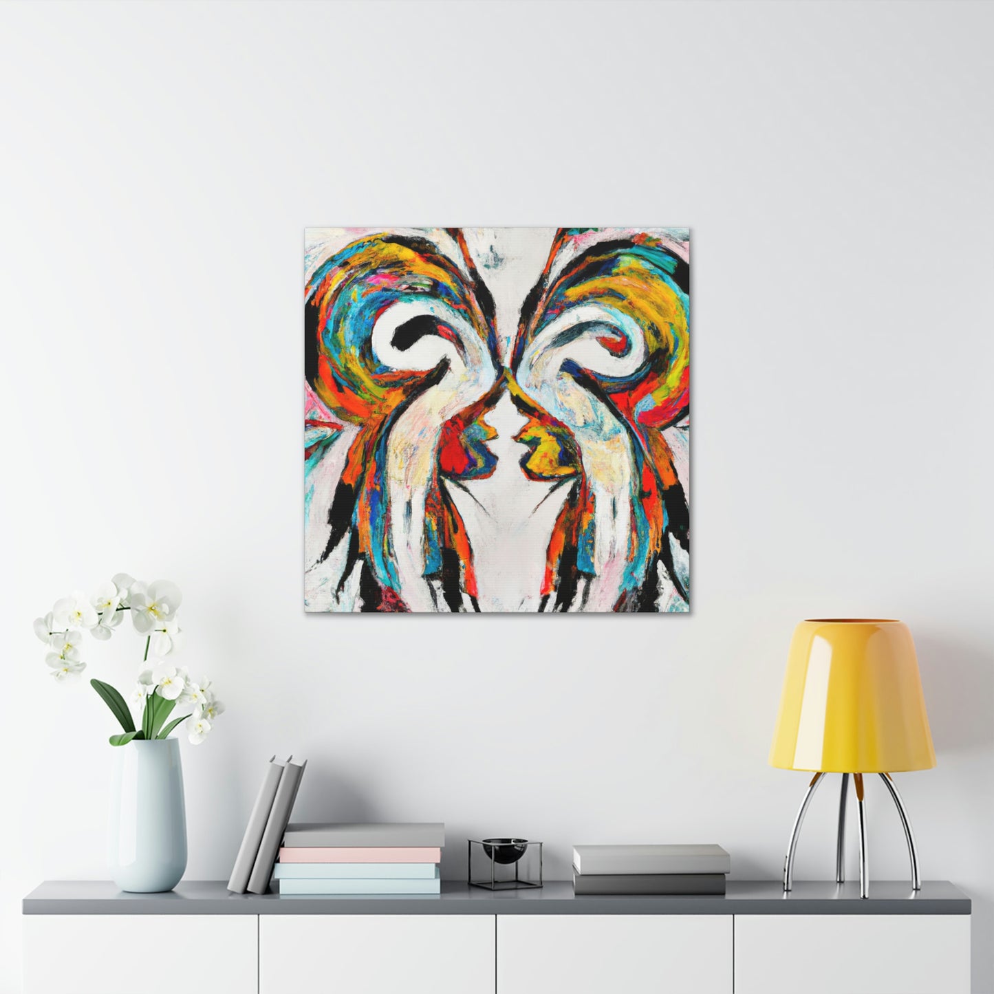 "Love's Winged Embrace" - Canvas