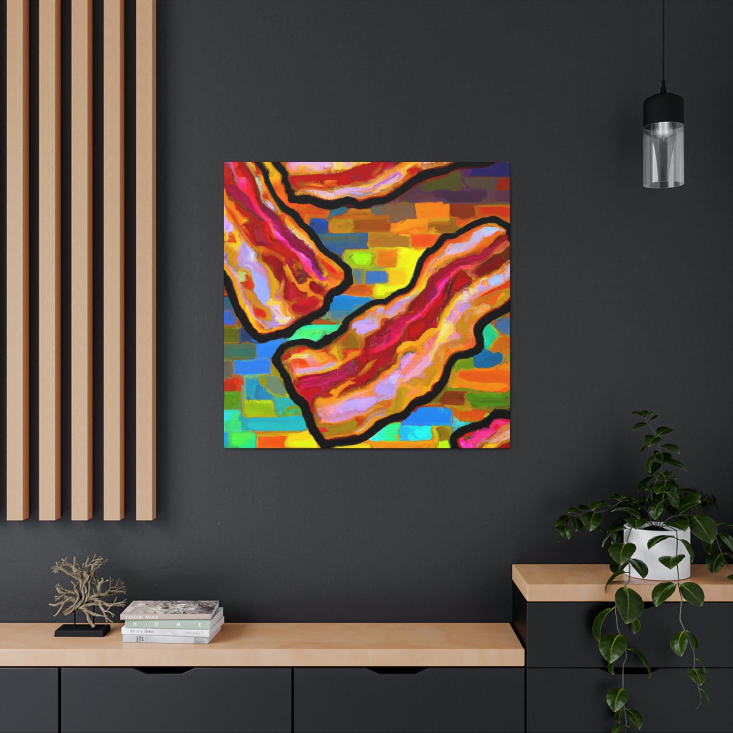 "Fauve Bacon Sizzle" - Canvas