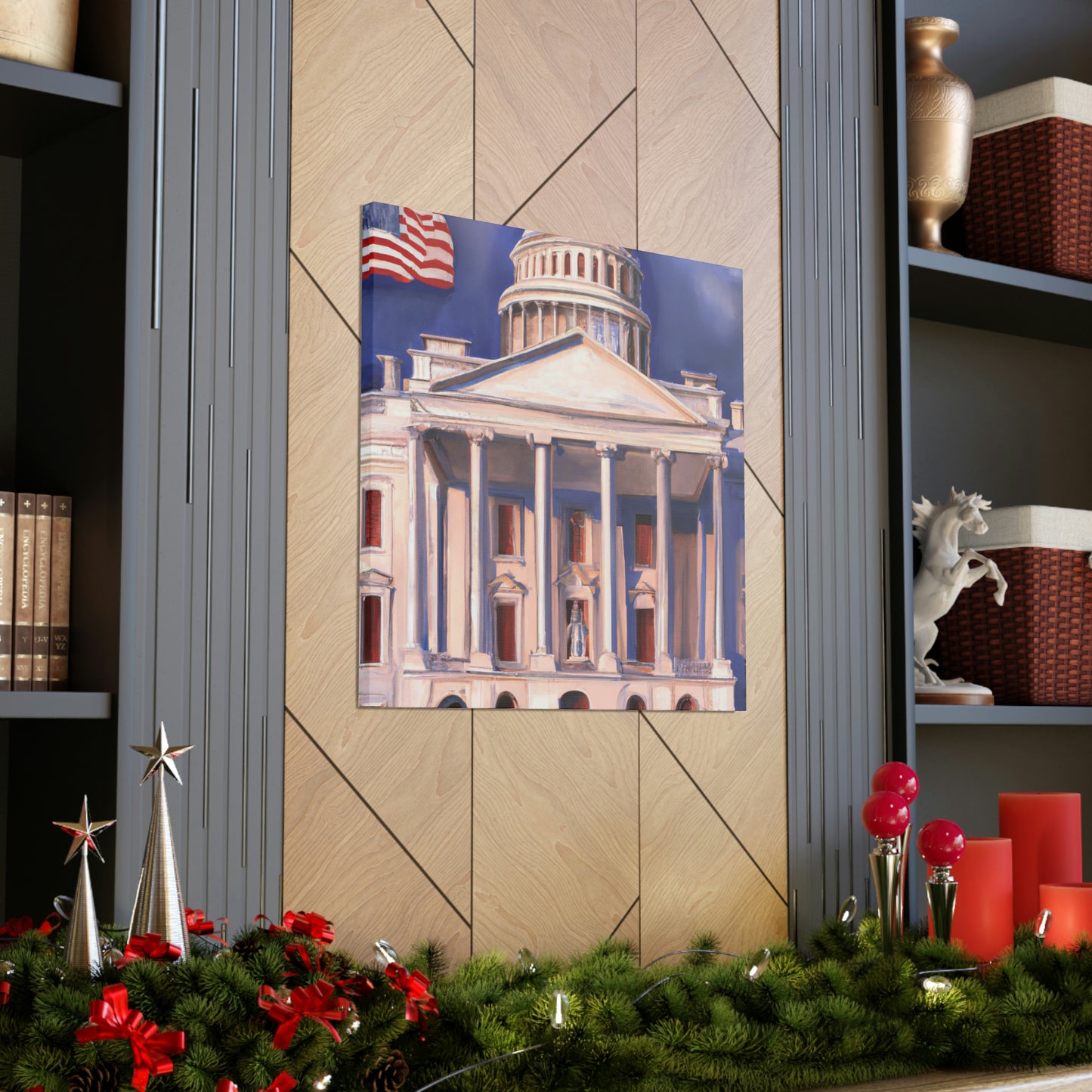 The White House Icon - Canvas