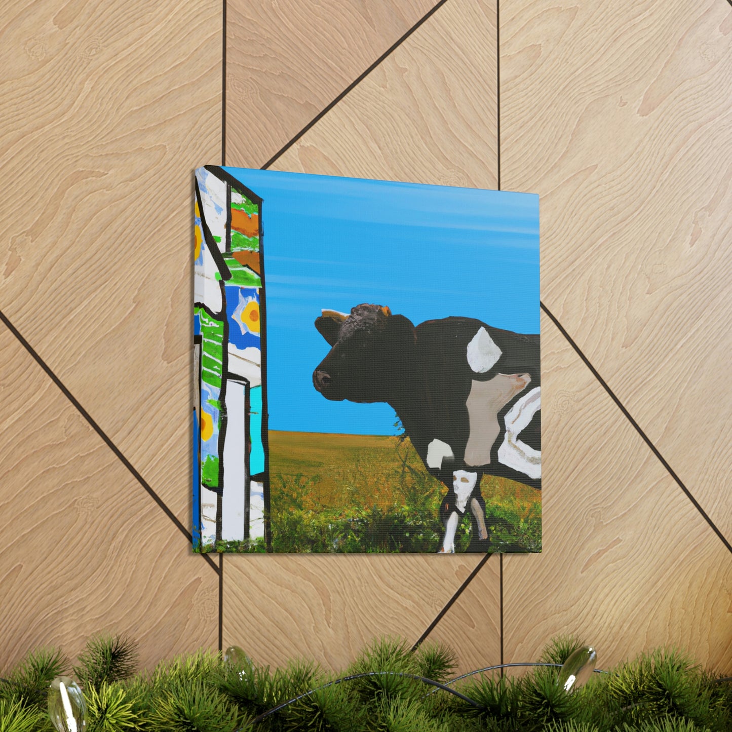 Calf in Pasturesm - Canvas