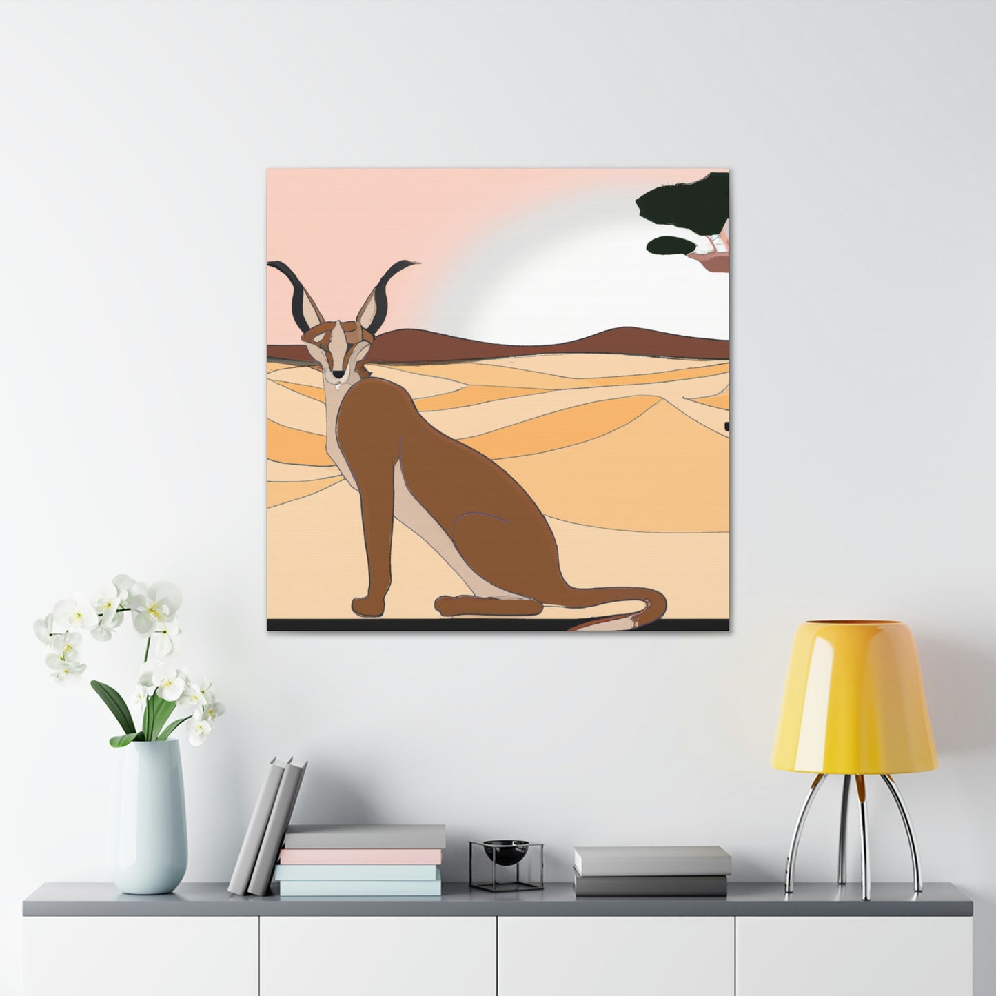 Caracal's Classic Charm - Canvas