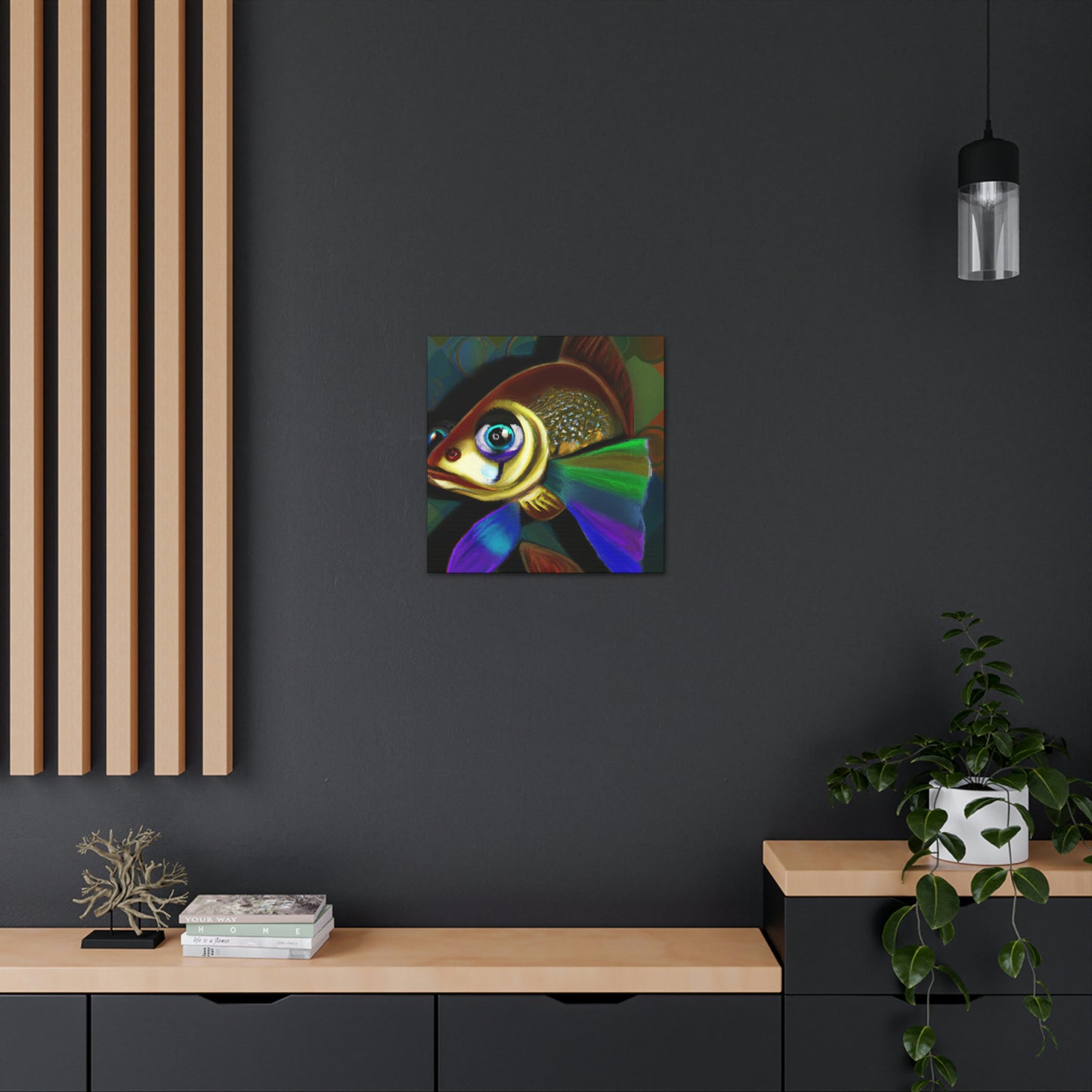 Guppy Art Deco Swirl - Canvas