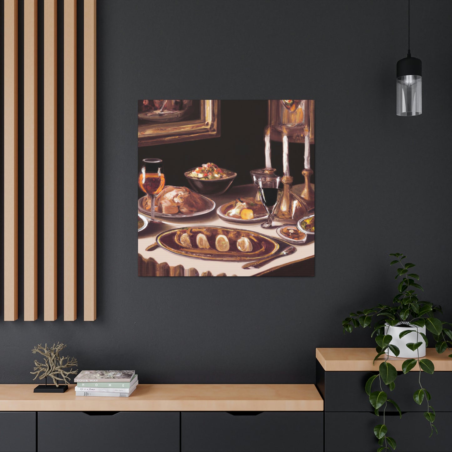 Dining Scene Neoclassic - Canvas