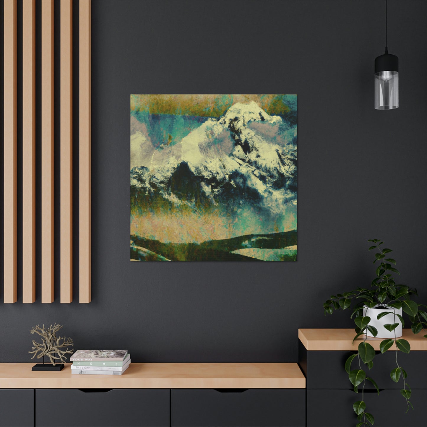 "Mountain Majesty Expressionism" - Canvas