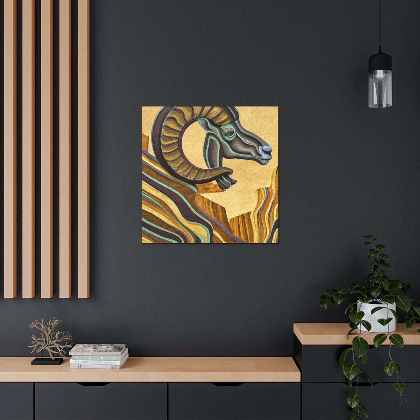 Mountain Majesty Bighorn - Canvas