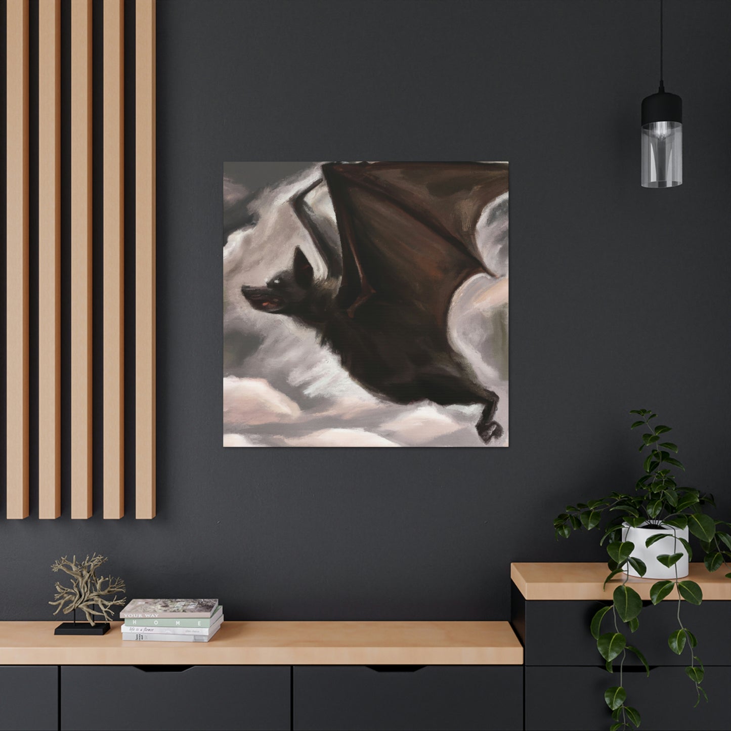 "Skyful of Bats" - Canvas