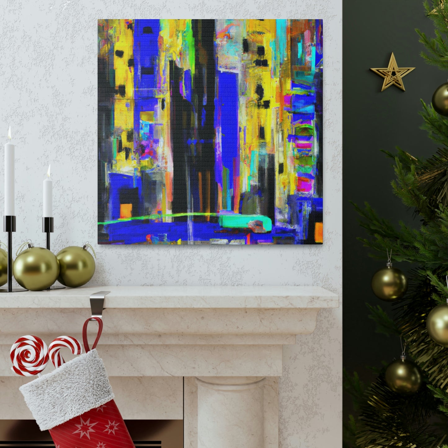 "Art Deco Abstraction" - Canvas