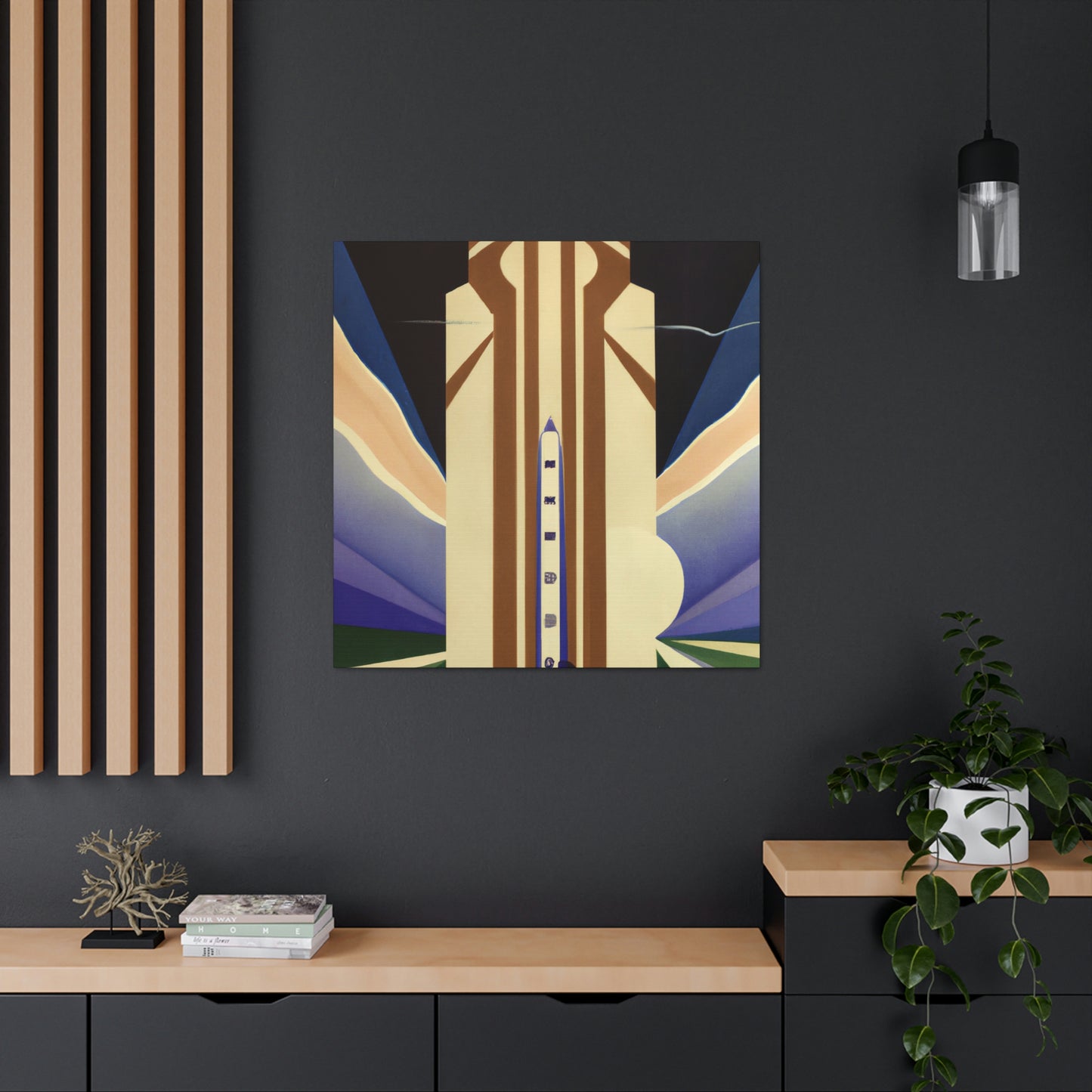 "Gilded City Silo" - Canvas