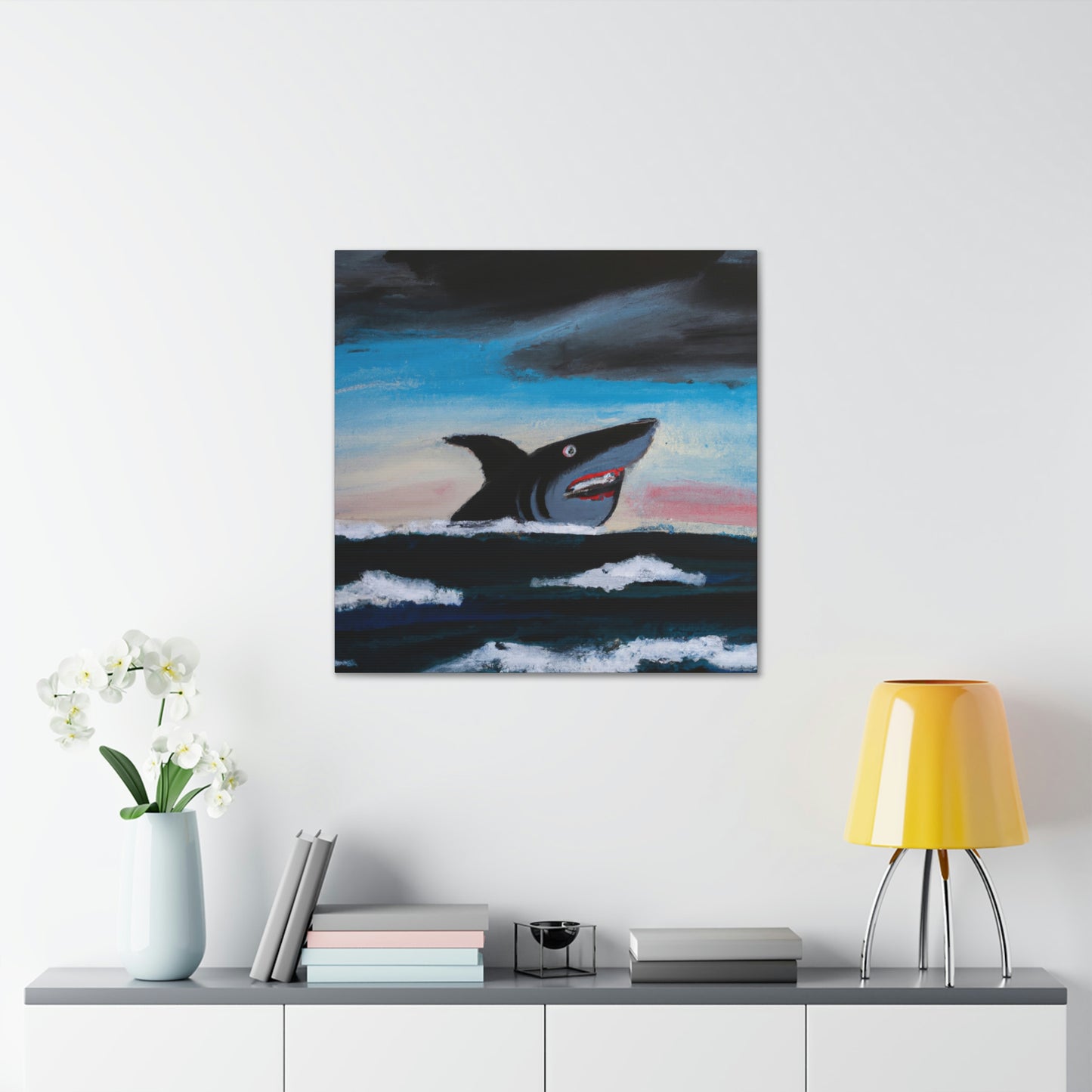 Shark in Abstract Vision - Canvas