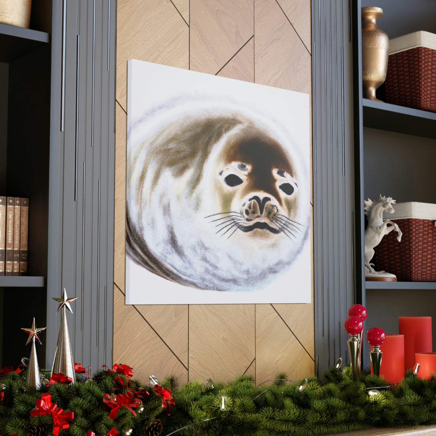 Harp Seal Slumbering - Canvas