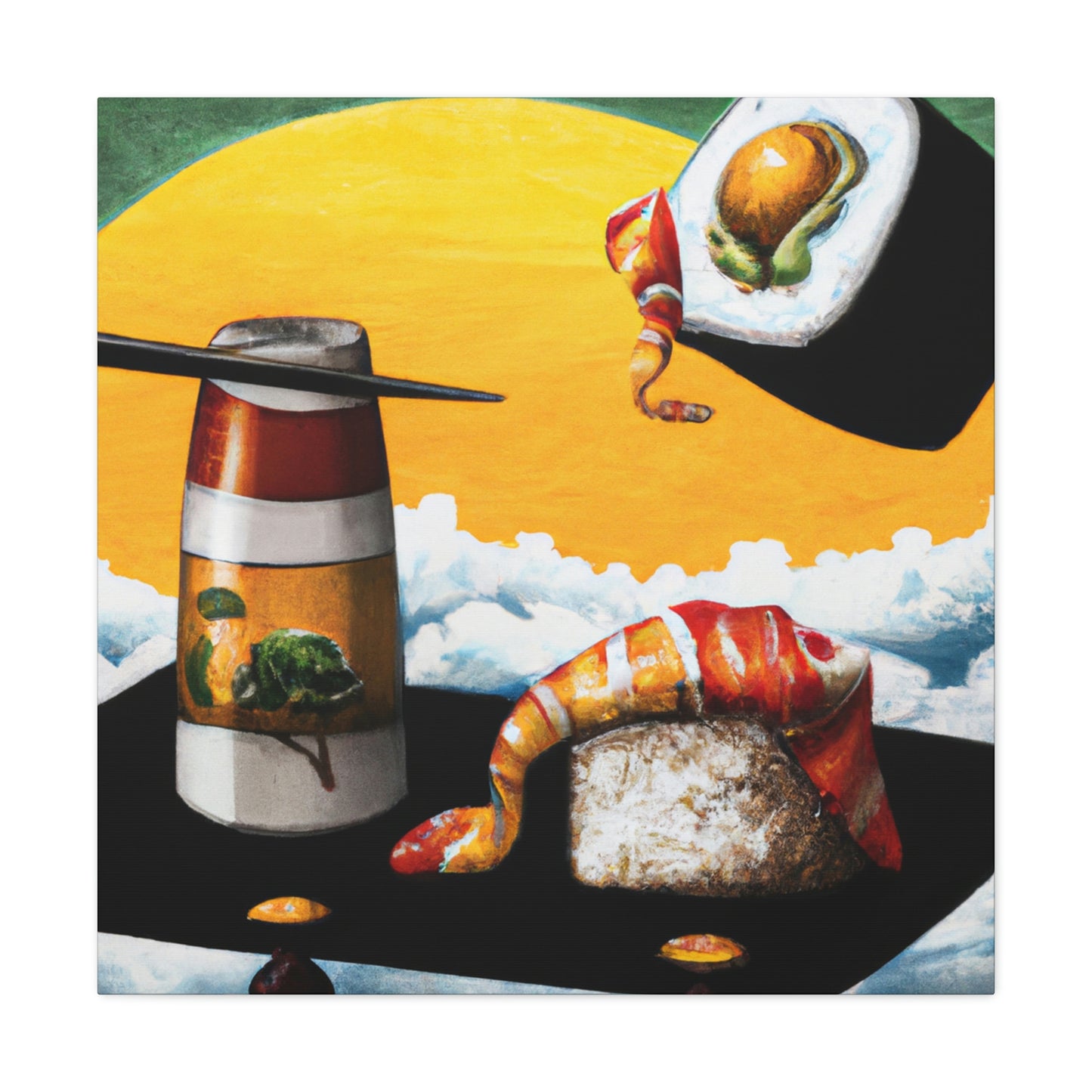 "Sushi in Surrealism" - Canvas