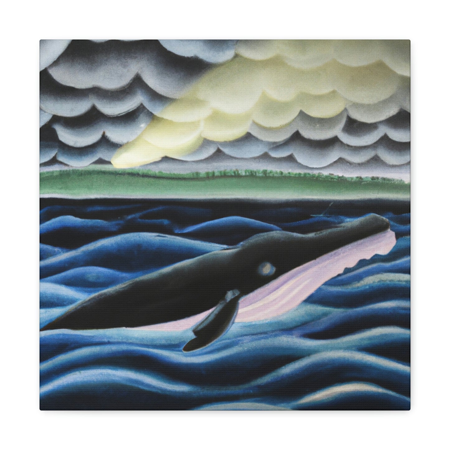 Whale in Absinthia - Canvas