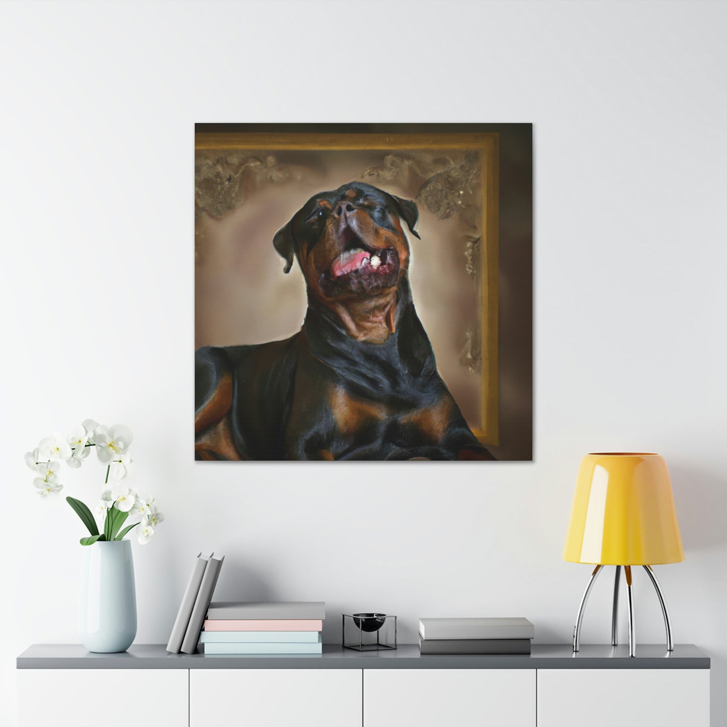 Rottweiler in Baroque - Canvas