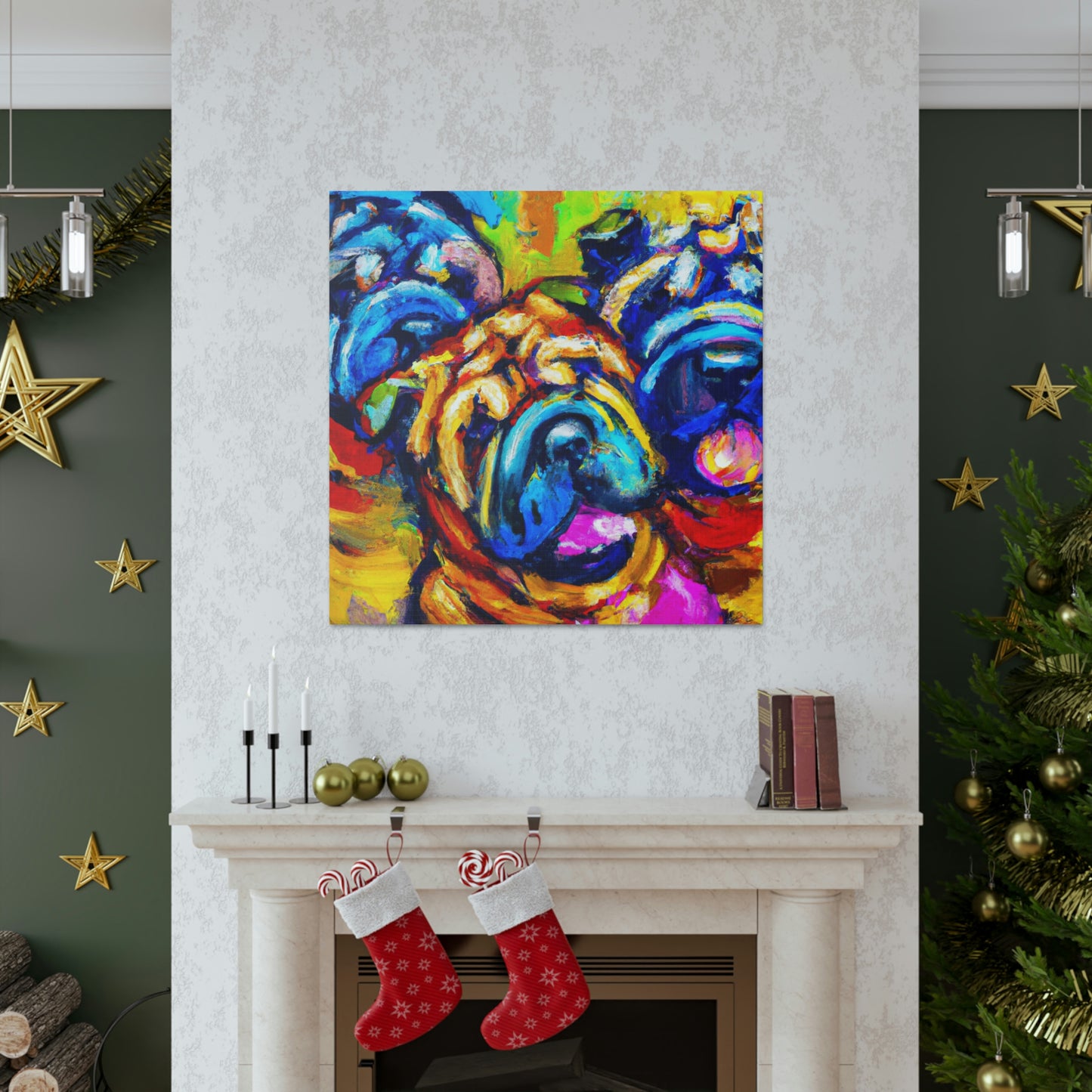 Shar Pei Dreamscape - Canvas