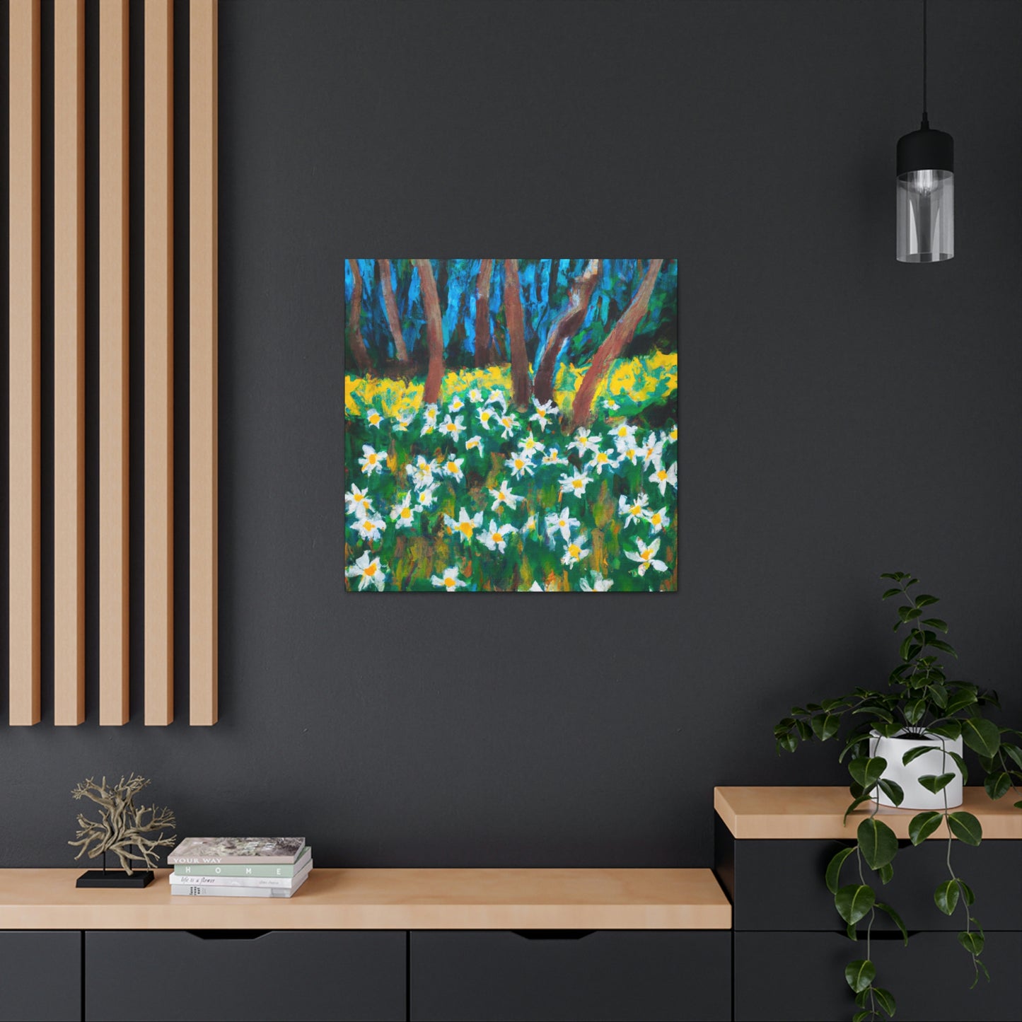 "Daffodil: Awe Ablaze" - Canvas