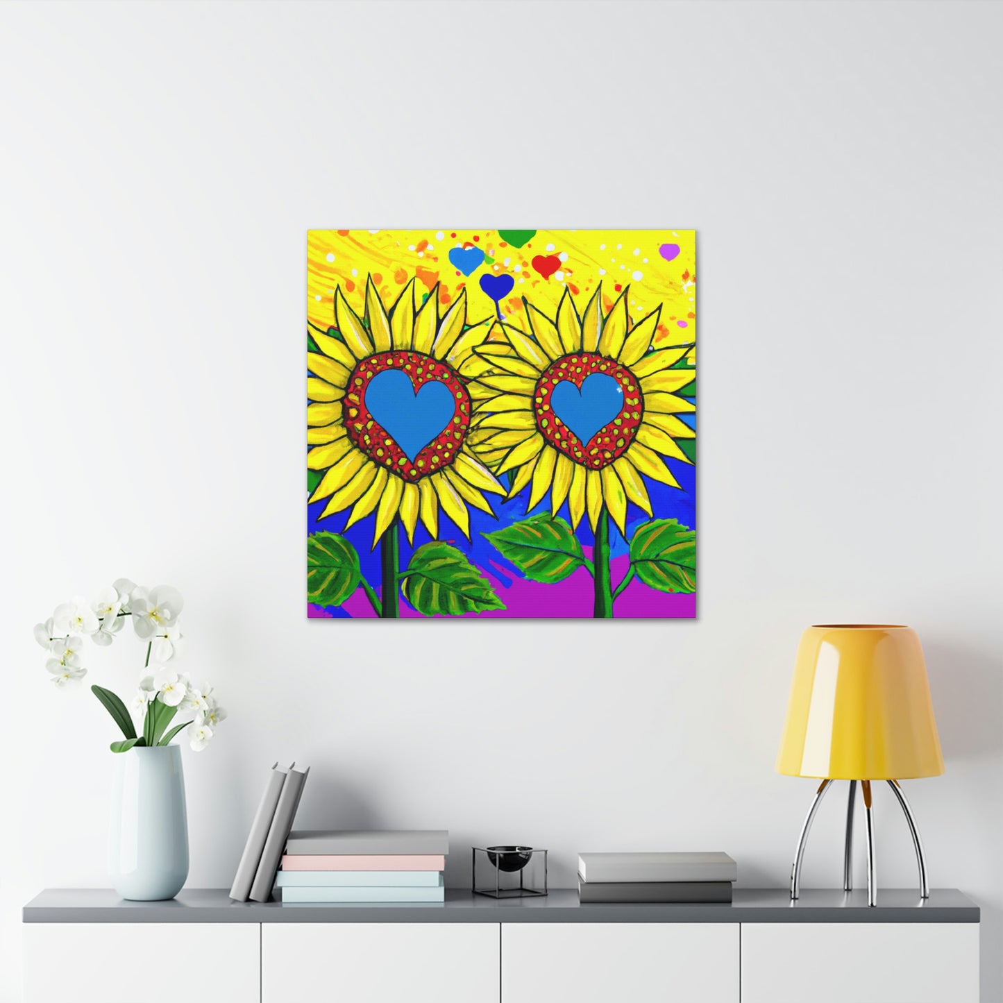 Love in Sunflowers - Canvas