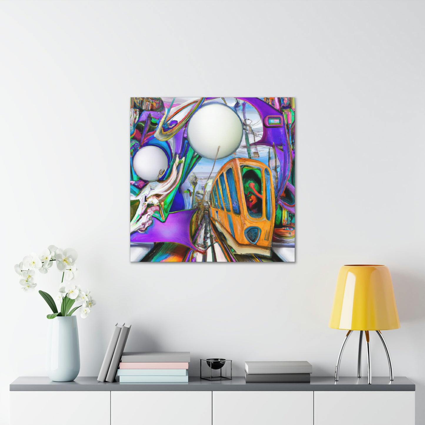 "Tram of Surreal Dream" - Canvas