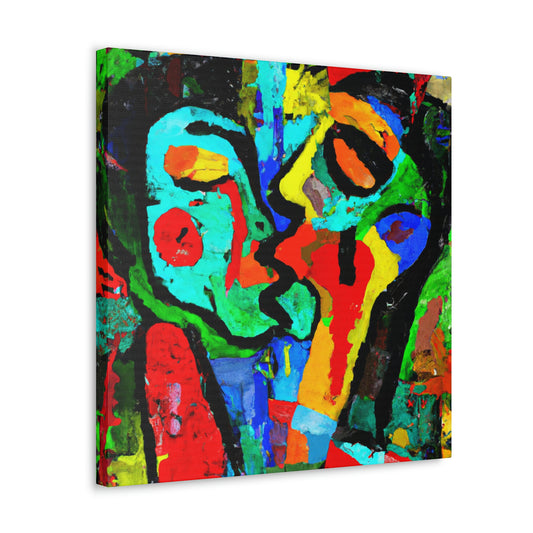 Love's Ardent Embrace - Canvas