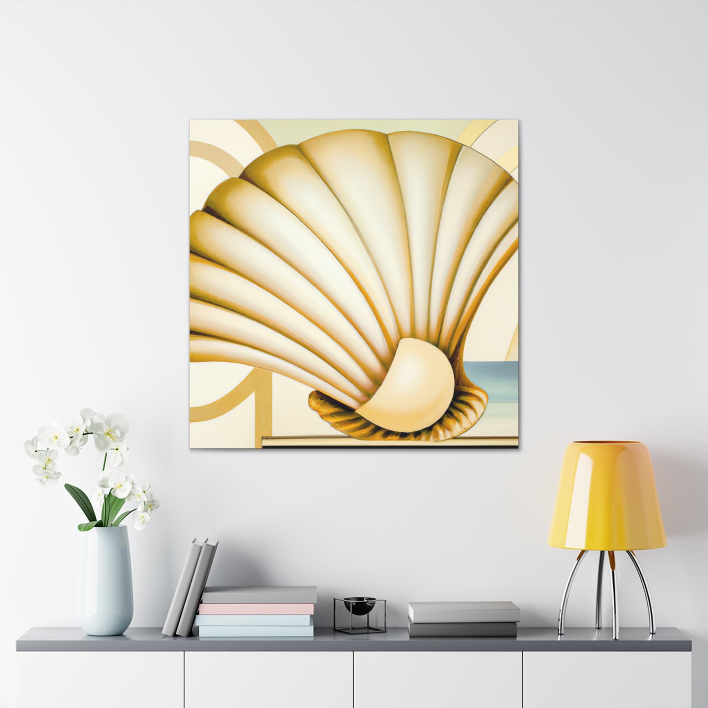 Glimmering Clam Sunset - Canvas