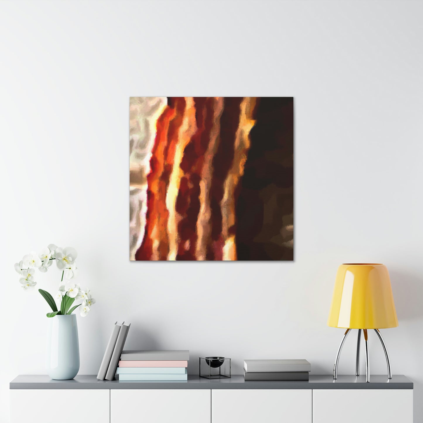 "Sizzling Bacon Delight" - Canvas