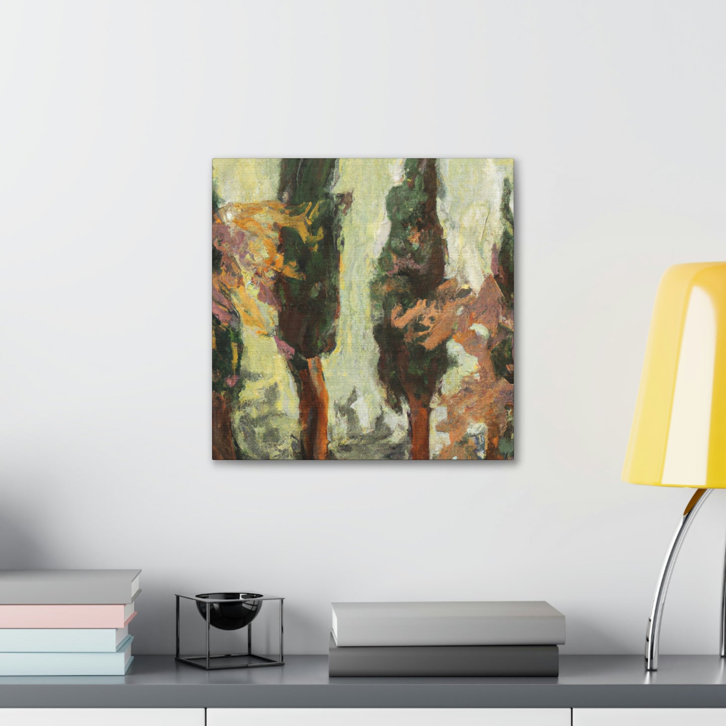 Cypress Tree Expressionism - Canvas