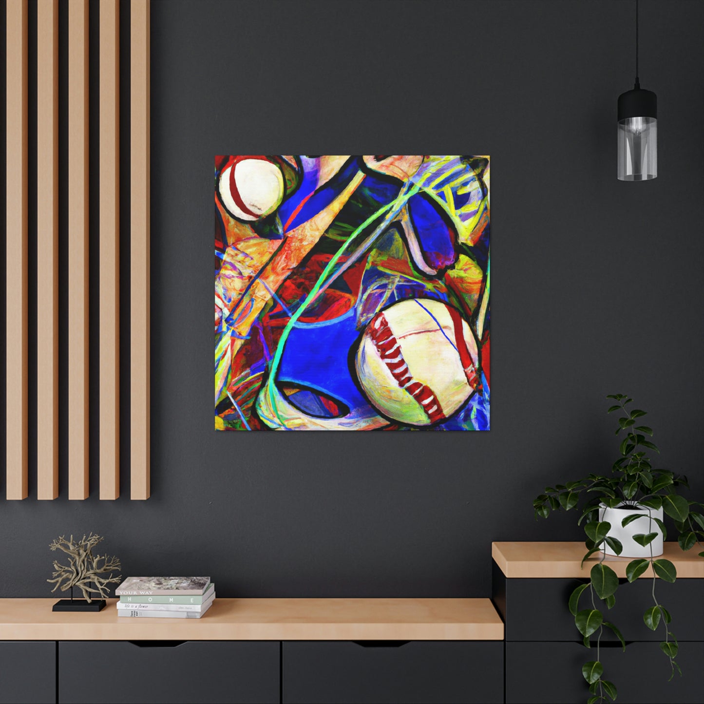 "Baseball: Expressionist Vision" - Canvas