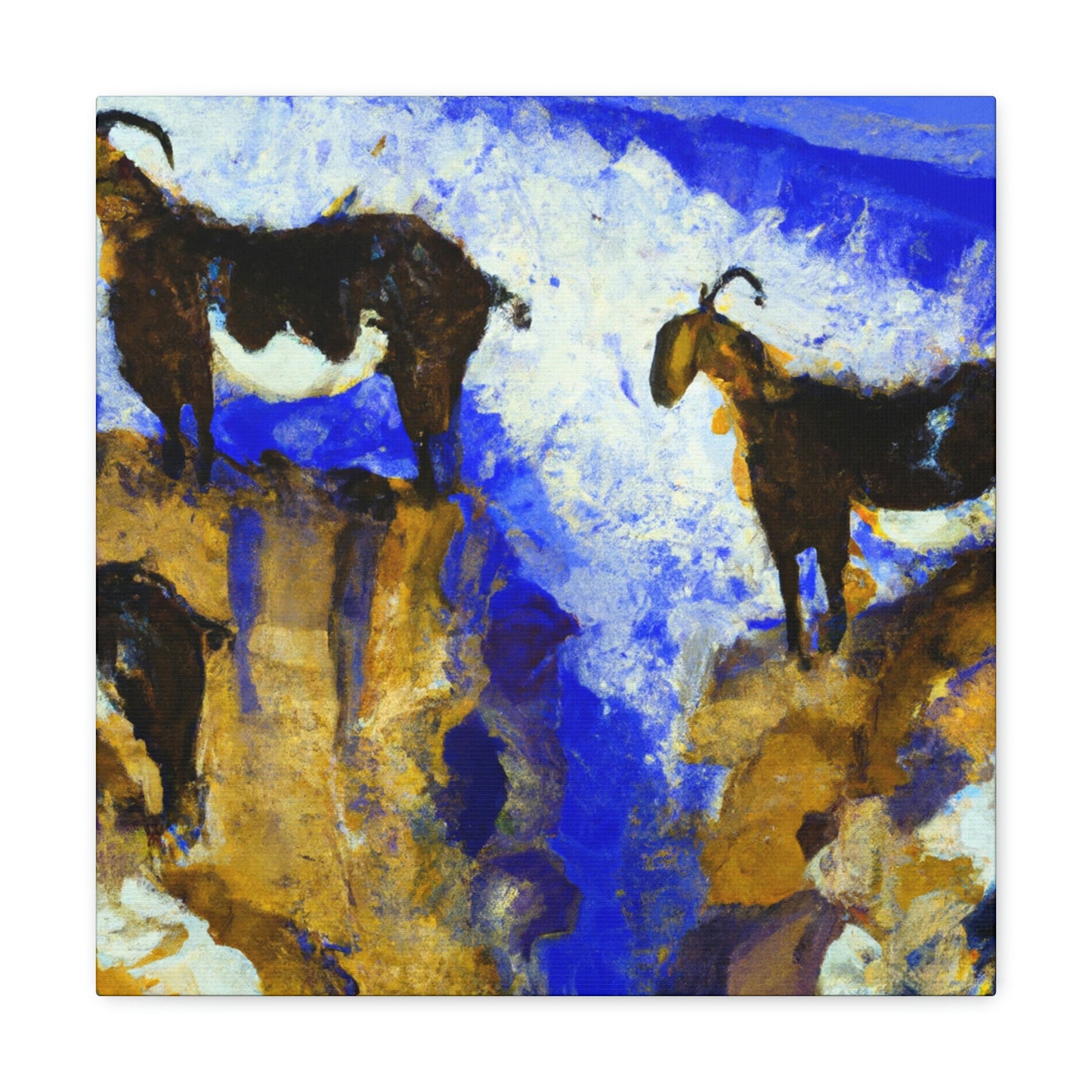 Mountain Goats Unleashed - Canvas