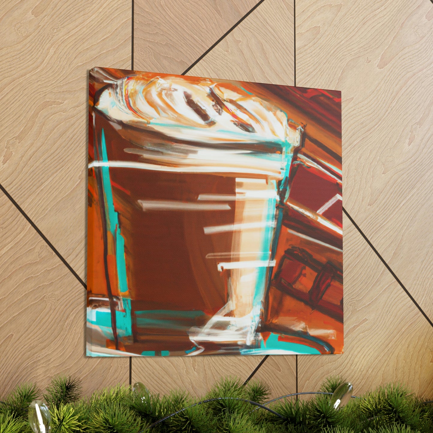 "Cappuccino in Abstraction" - Canvas