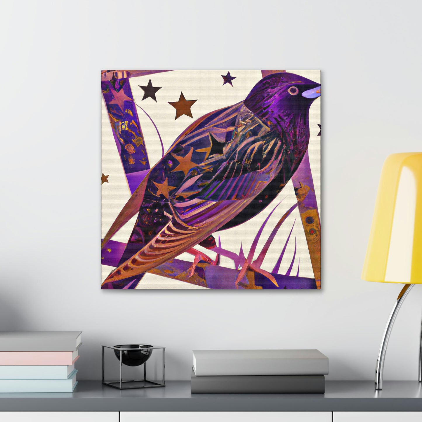 "Starling Art Deco Dream" - Canvas