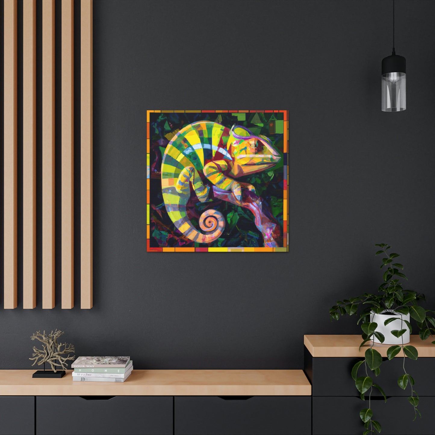 Veiled Chameleon Prism - Canvas