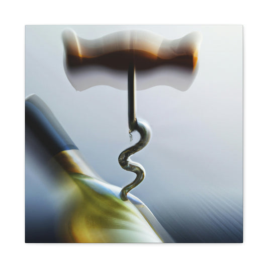 "Corkscrew in Abstract Art" - Canvas