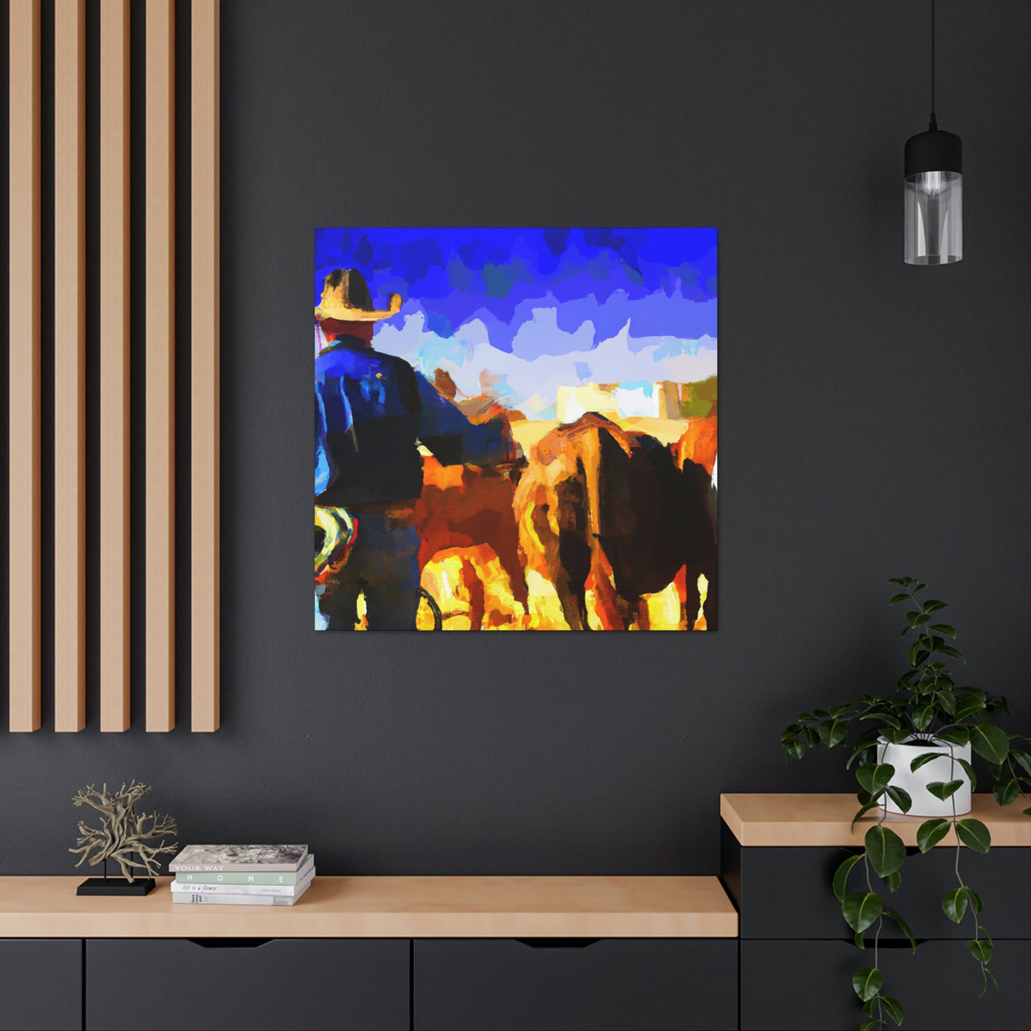 Rural Cattle Triumph - Canvas