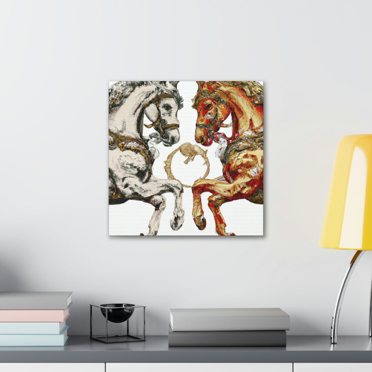 Running Horses Baroque - Canvas