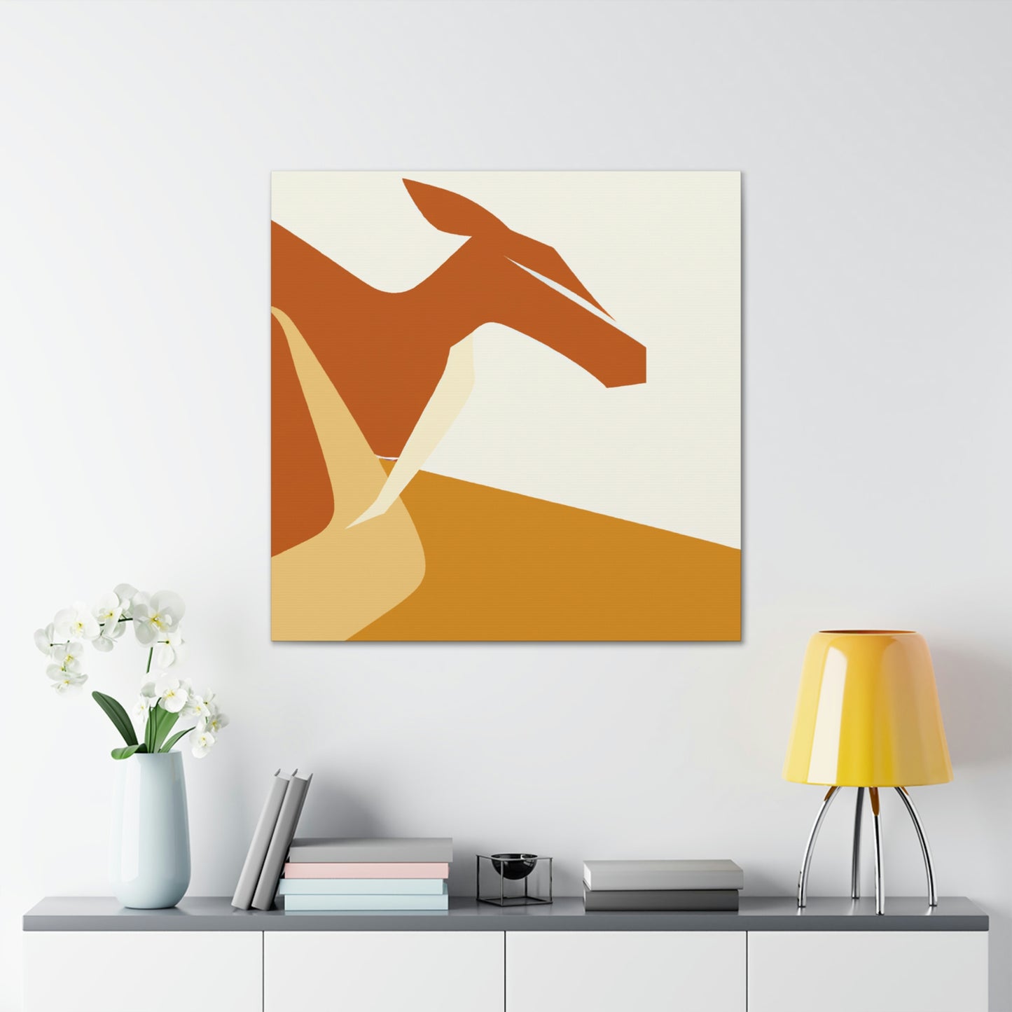 Kangaroo in Reflection - Canvas