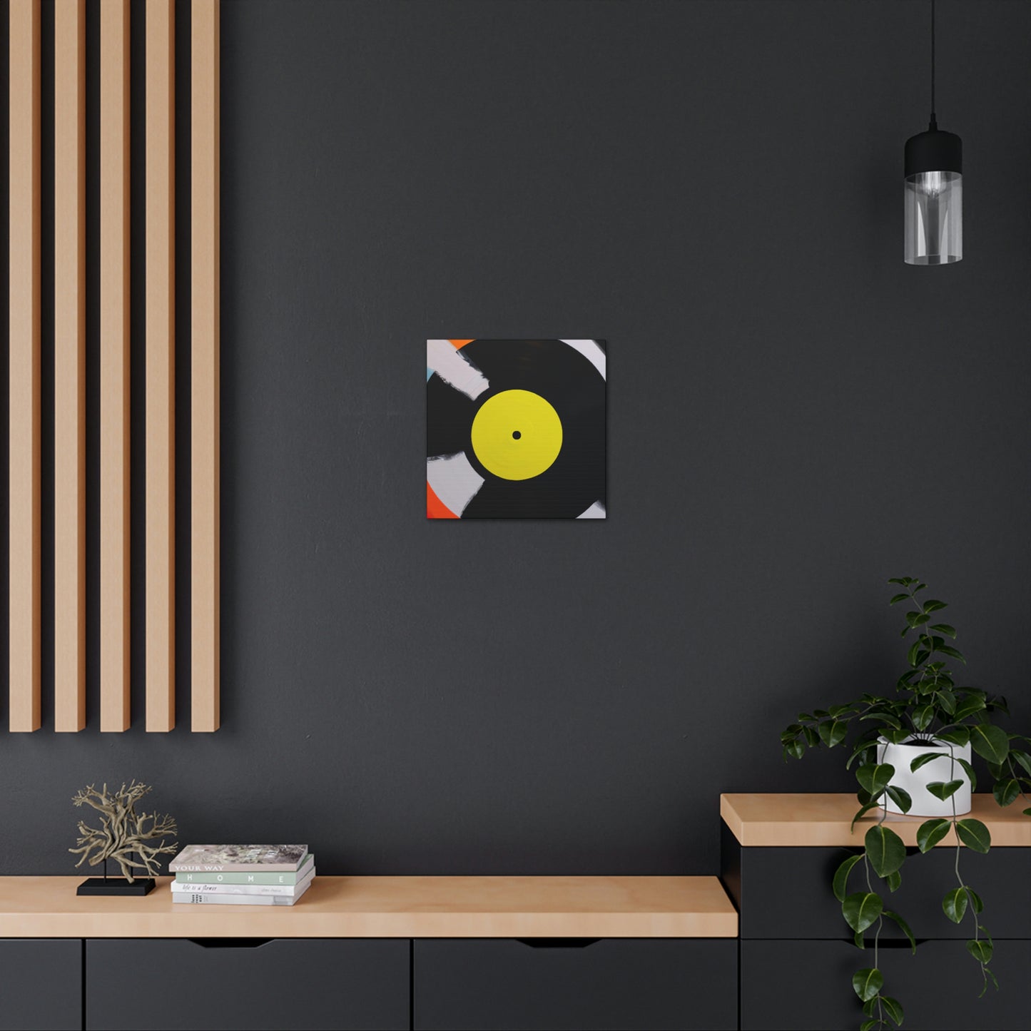 Vinyl Record Elegance - Canvas