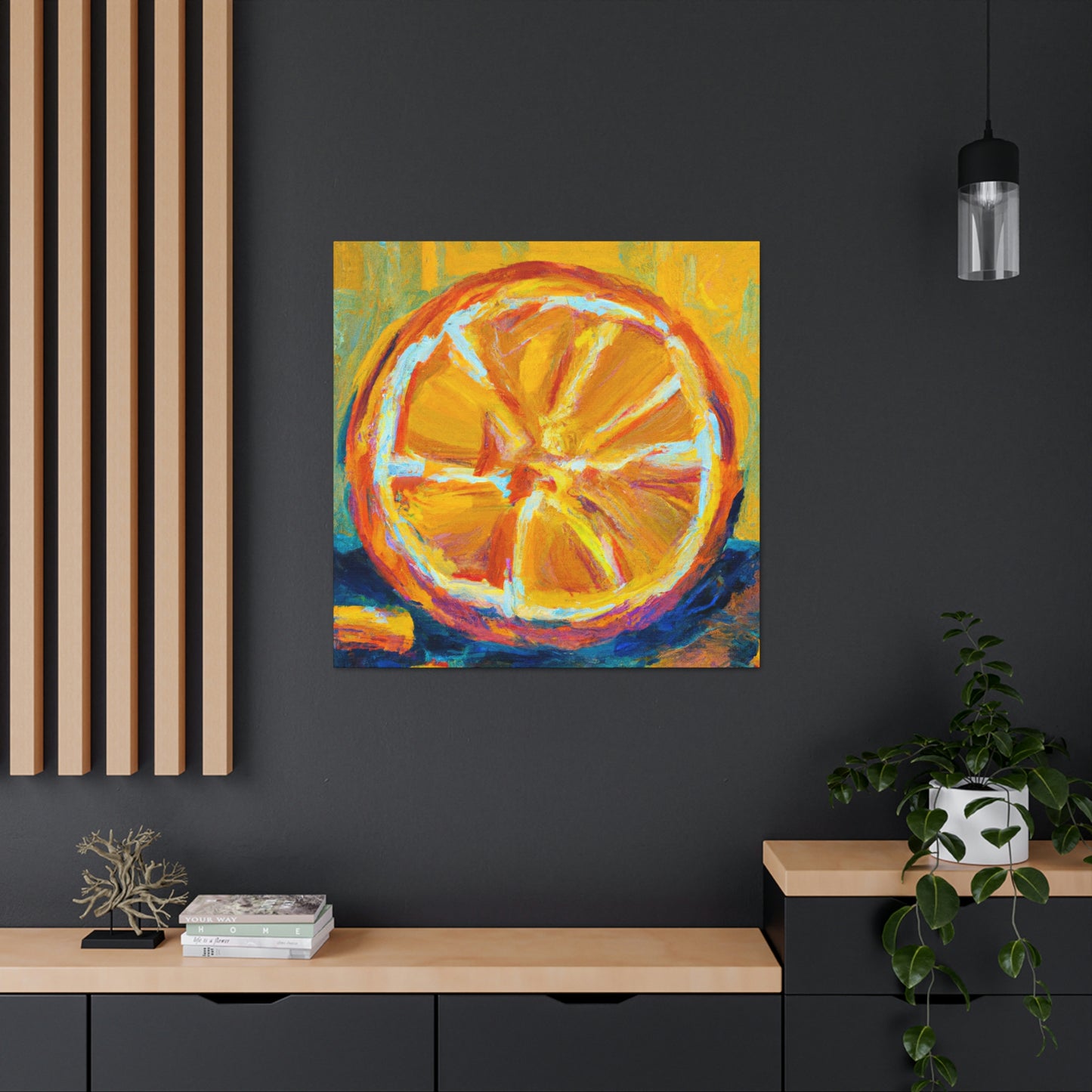 "Orange Glow of Expressionism" - Canvas